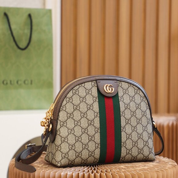 Gucci GG Supreme Ophidia Dome Small Shoulder - Picture 2 of 9